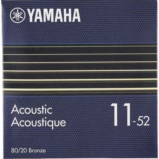Yamaha 80/20 Bronze Acoustic Guitar Strings Custom Light 11-52