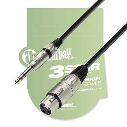 Adam Hall XLRF-TRS Balanced Cable K3BFV0300 3 Meter