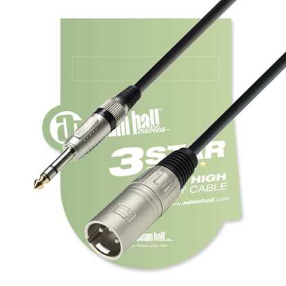 Adam Hall XLRM-TRS Balanced Cable K3BMV0600 6 Meter