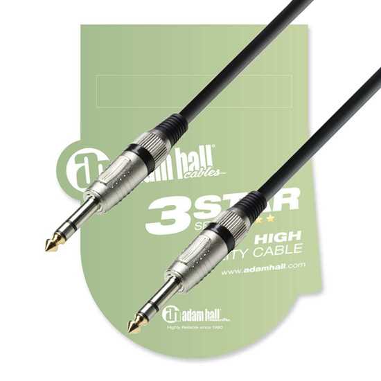 Adam Hall TRS-TRS Balanced Cable K3BVV0300 3 Meter 
