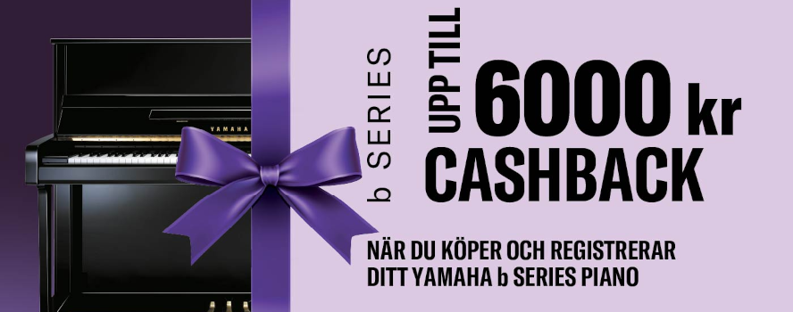 Få upp till 6000 kronor tillbaka vid köp av ett akustiskt B-piano
