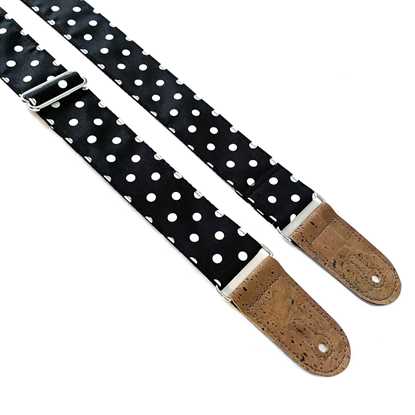 Denmark Street Straps Polkadots And Moonbeams Vegan axelband gitarrband