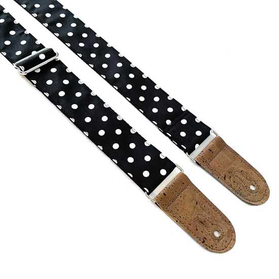 Denmark Street Straps Polkadots And Moonbeams Vegan axelband gitarrband