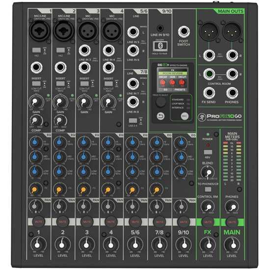 Mackie ProFX10 GO Battery-Powered Mixer