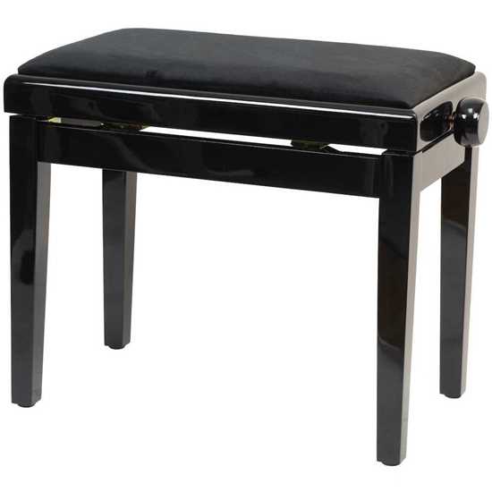 Pulse Pianopall Deluxe Polerad Svart