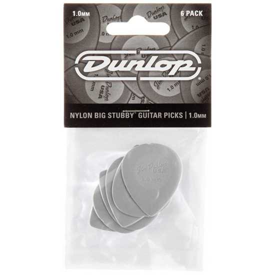 Dunlop Big Stubby® Nylon Pick 445-100 Plektrum 6-pack