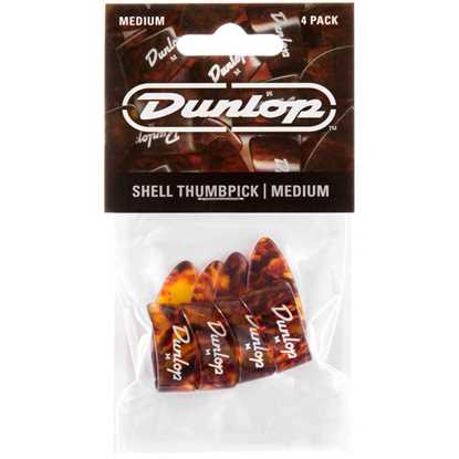 Dunlop Shell Medium Thumbpicks 4-pack