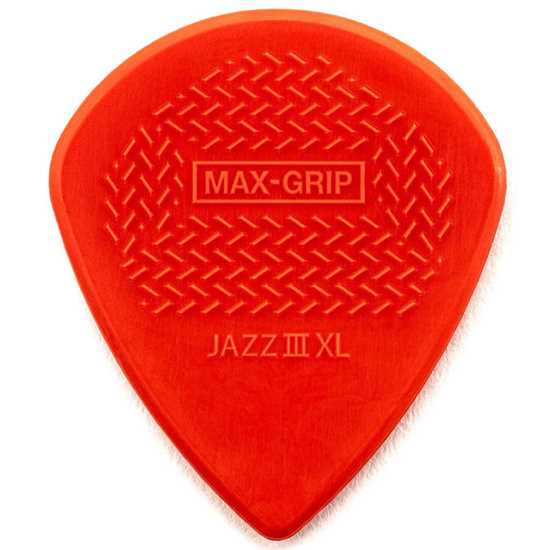 Dunlop Max-Grip Jazz III Nylon Pick 581PXLN 6-Pack