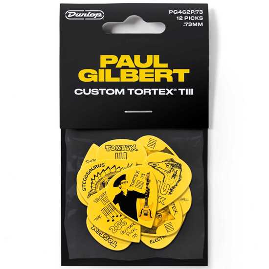 Dunlop Paul Gilbert Custom Tortex® TIII Pick 0.73 12-pack