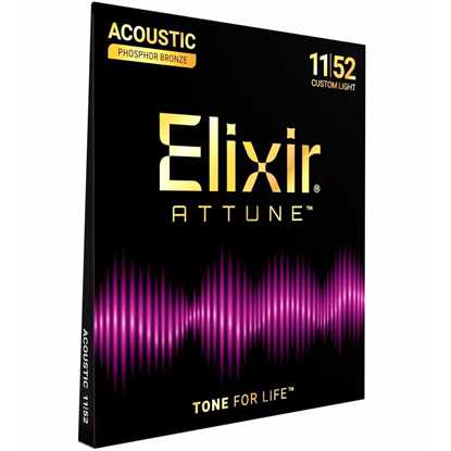 Elixir ATTUNE® Phosphor Bronze Custom Light 011-052