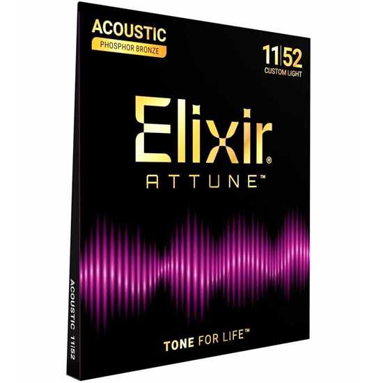 Elixir ATTUNE® Phosphor Bronze Custom Light 011-052