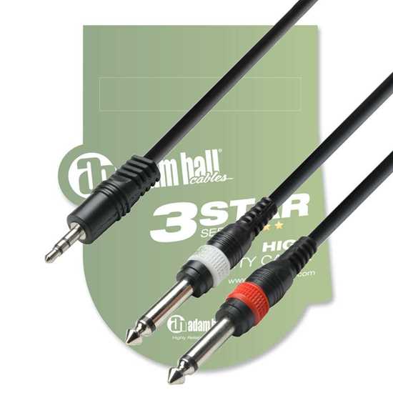 Adam Hall 3 Star Y Cable K3YWPP0100 1 Meter