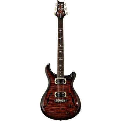 PRS SE Hollowbody I Piezo Orange Tiger Smokeburst framsida