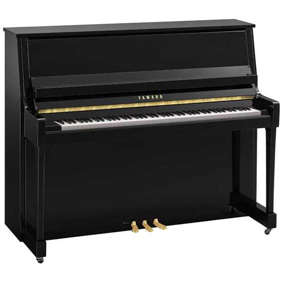 Yamaha B30PE Polished Ebony snett framifrån