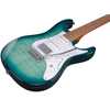 Ibanez AZ22S1F-TXB Transparent Turquoise Burst
