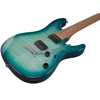 Ibanez AZ24S1F-TXB Transparent Turquoise Burst