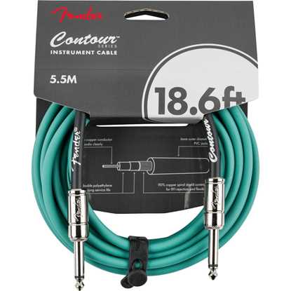 Fender Contour™ Series Instrument Cable 18.6' Sherwood Green