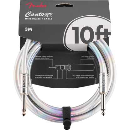 Fender Contour™ Series Instrument Cable 10' Iridescent